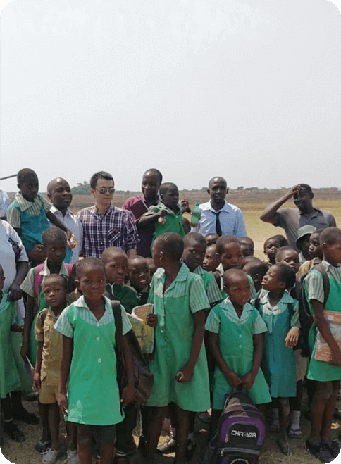 Donation of school  supplies for local primary  school students